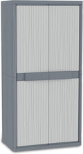 Armadio Jumbo 3900 UW da Esterno Interno a Due Ante Divisorio Verticale 4 Ripiani Interni. Materiale Plastica 89 cm Dimensioni 7 x 53 7 x 180