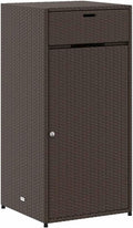 vidaXL Tuinkast 55x55x111 cm poly rattan bruin