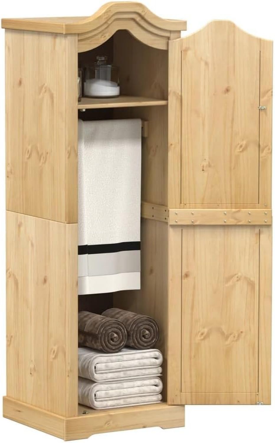 Armadio Basso in Plastica da Esterno 5 cm con 2 Ripiani Mobile Contenitore Compatto Salvaspazio 79 x 43 x 85 per Balcone Terrazza e Organizzazione Casa Panna