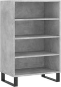 Credenza Home Giardino Cemento cm Ingegnerizzato 57 x 35 x 70 Grigio Legno
