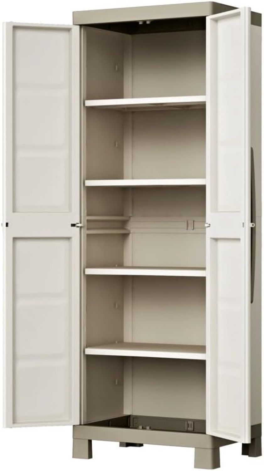 Armadietto Casa Giardino Laterale cm di Pino Massello 180 x 36 x 65 Marrone Legno