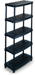 Scaffalone 1836 5 Scaffale Modulare a 5 Ripiani da Interno Esterno. Materiale Plastica Dimensioni 93x45 3x188 5 cm