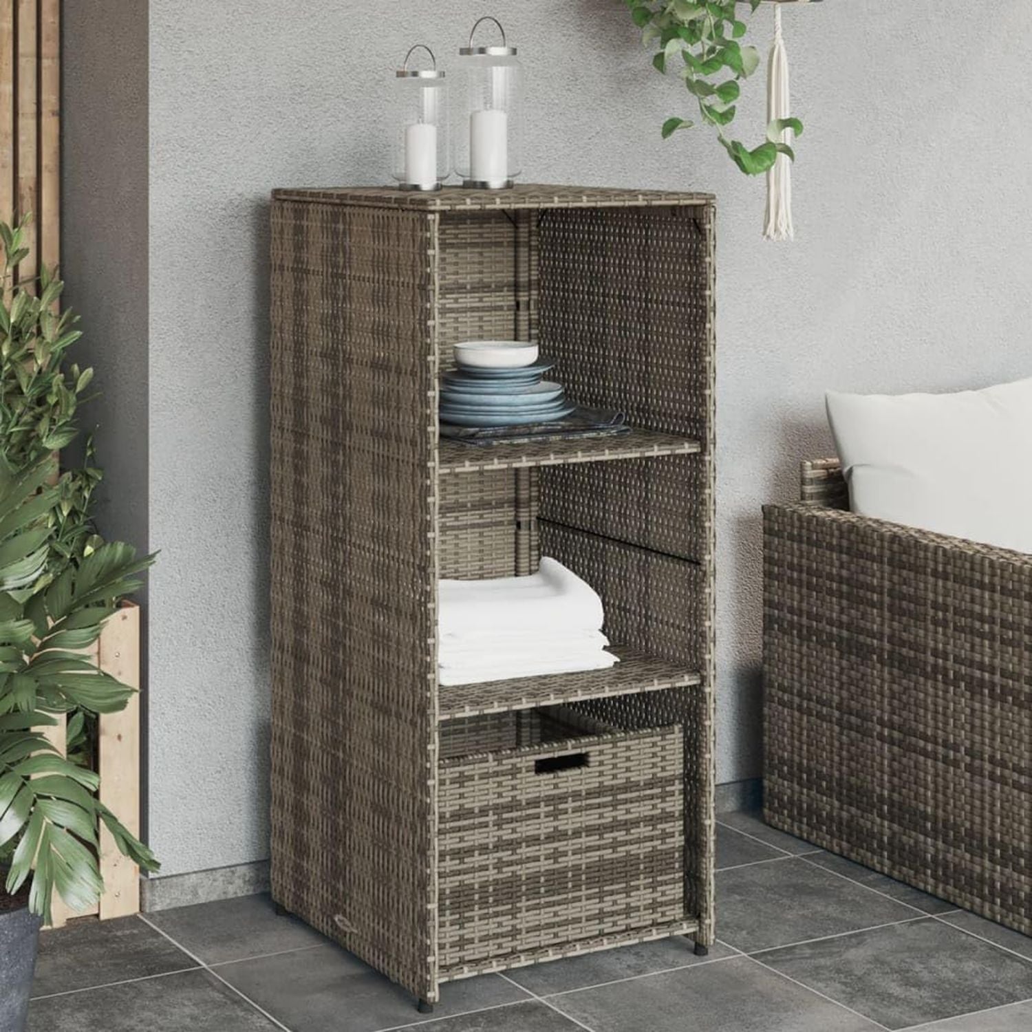 Toomax Dolomiti baule da 970L portattrezzi 146x82x85h cm effetto legno colore nero in plastica robusta resistente ai raggi UV dotato di foro per lucchetto per esterni